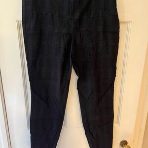 Nanette Lepore Black Checkered Trousers
